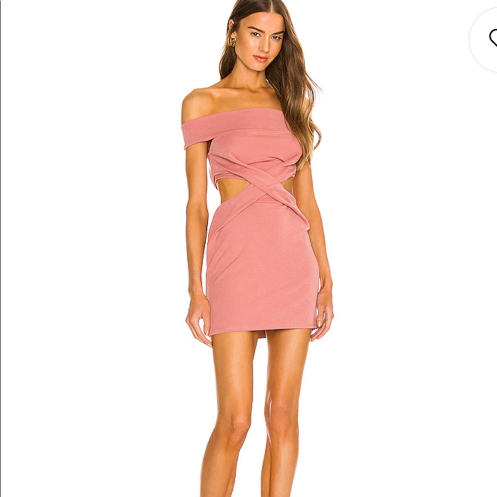 Pink Dress with Side Cut Outs